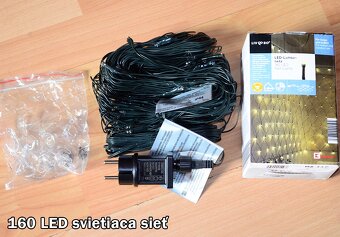 160 LED svietiaca sieť 3,2x1,5m tepla biela - 2