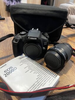 Zrkadlovka canon eos 2000D + zakladny obkektiv - 2