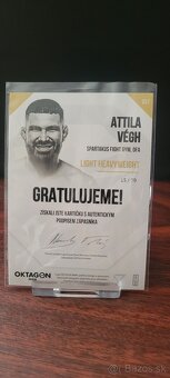Predam Oktagon podpisanu karticku Attila Vegh - 2