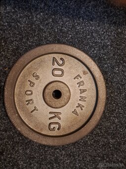 Set(sada) liatinových kotúčov FRANKA SPORT- 6x10,2x15,2x20kg - 2