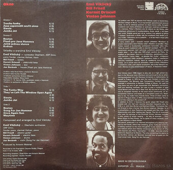 Retro gramofónová LP platňa OKNO - 2