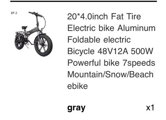 elektricky bike engwe EP2 500w - 2