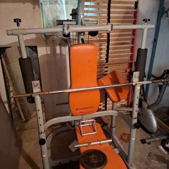 Predám posilňovaciu vežu + činky - 2