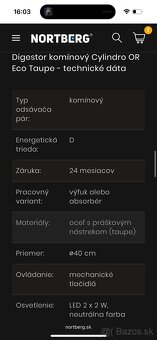 Nový komínový digestor Nortberg - 2