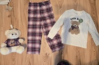 Vianočné pyzamo 110+ plysak - 2