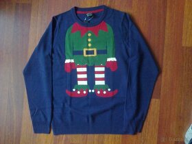 vtipný pánsky sveter s vianočným motívom - 2