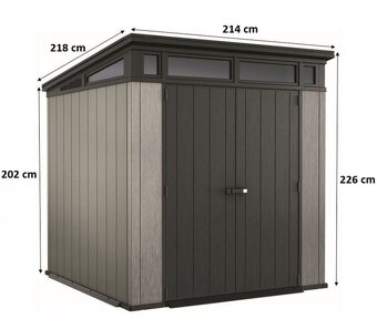 Záhradný domček ARTISAN 7X7 s podlahou - 2