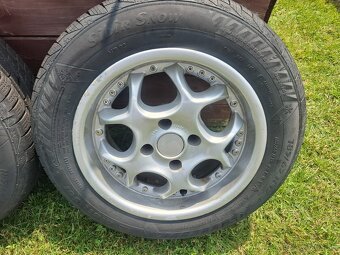 Predám hliníkové disky r15 4x108 s pneumatikami - 2