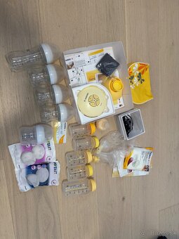 Odsávačka Medela Swing + Medela/ Avent flase navyse - 2