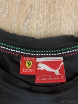 Ferrari F1 Team čierne tričko Puma - 2
