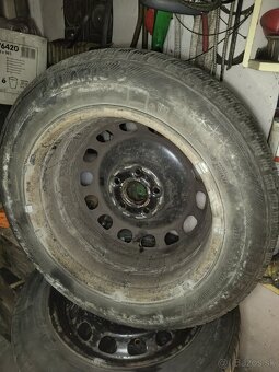Plechové disky 16" + pneu 205/55 R16 - 2