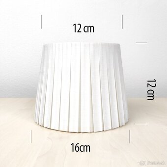 Tienidlo okrúhle riasené (biele) - 2