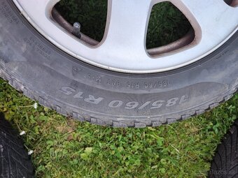 predám elektróny R15 6J ET38 5x100, zimne pneu na dojazd - 2