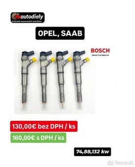 Repasované vstrekovače BOSCH OPEL 1.9 CDTi - 74kw, 88kw - 2