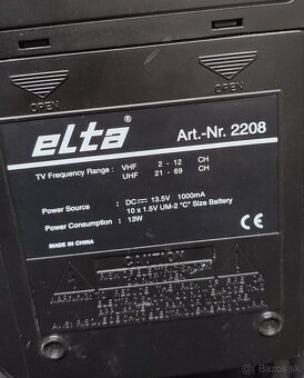 Prenosný tv elta - 2