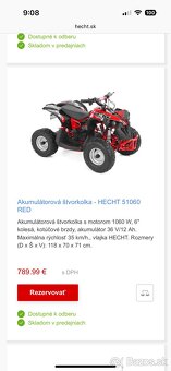Predám novú detskú štvorkolku Hecht - 2
