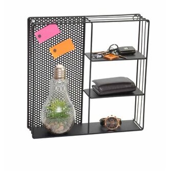 Kovová polička na stenu 37x37 - 2