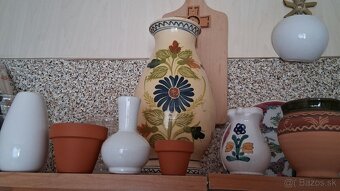 Cajnik ,biele  vazicky ,sviecka,ihlice - 2