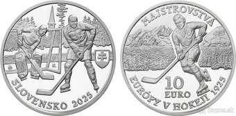 10 Euro/2025 - Majstrovstvá Európy v hokeji - PROOF - 2