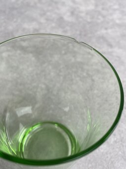 set na limonádu 6 pohárov + džbán Zelené sklo - 2
