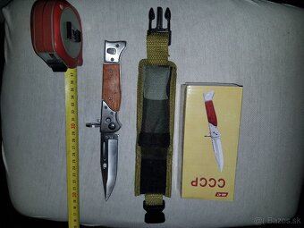 kvalitný skladací nôž „AK47“ vyskakovací s púzdrom - 2