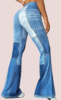 široke dámske nohavice S - 2