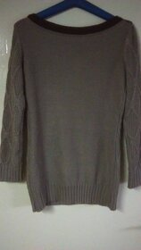 Damsky kremovy sveter M - 2