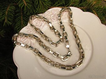 Strieborný set retiazka a náramok, Ag 925 - 2