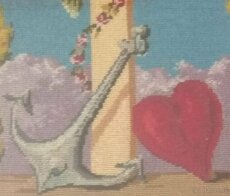 Predám starožitnú tkaninu Viera/Nádej/Láska - 2