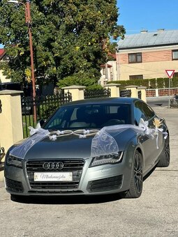 Svadobná výzdoba na auto - 2