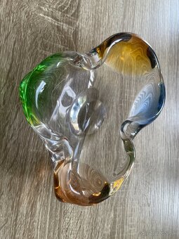 Hutné sklo - RHAPSODY - František ZEMEK - miska/ popolník - 2