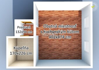 HALO reality - Prenájom, garsónka Dunajská Lužná - EXKLUZÍVN - 2