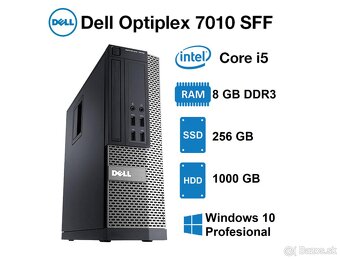 DELL 7010, I5-3470, 8GB RAM, 256GB SSD, 1000GB HDD, Win 10 - 2