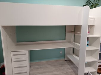 Poschodová posteľ s písacím stolom + darček - 2