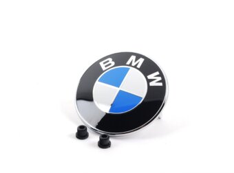 ✅BMW✅ EMBLEM / ZNAK + GUMOVE STUPLE / ROZMERY 82/78/74 MM - 2
