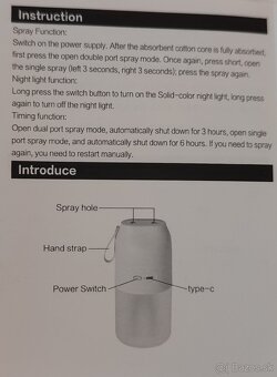 Prenosný nabíjateľný USB-C zvlhčovač - 2