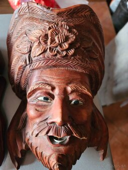 stare drevene masky 3 ksy - 2