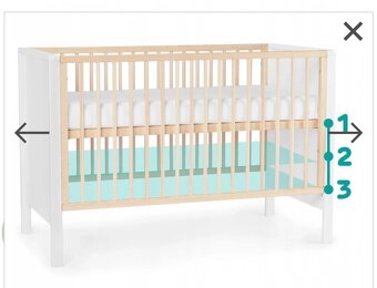 Detska postielka 2v1 - Kinderkraft Mia - 2