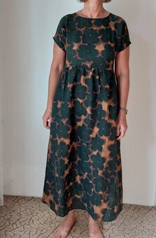 Zelené kvetované šaty-NOVÉ - 2