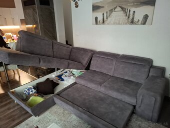 Rohová sedačka šedá - 2