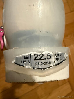 detské rastúce lyžiarky zn.Elan 21,5-22,5 - 2