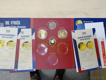 zlatá minca TGM - 2