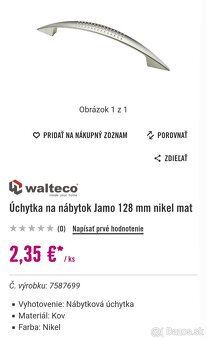 Úchytky 10kusov - 2
