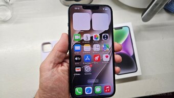 Apple iPhone 14 čierny 128GB - nová batéria - 2