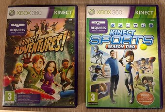 Predám Kinect pre Xbox 360 + 2 originálne hry (Kinect Sports - 2