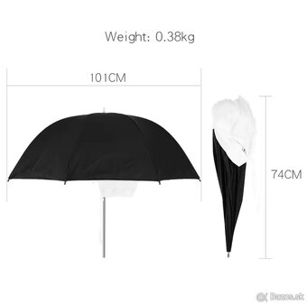 Svetlo odrážajúci dáždnik – softbox 40” (101 cm) - 2