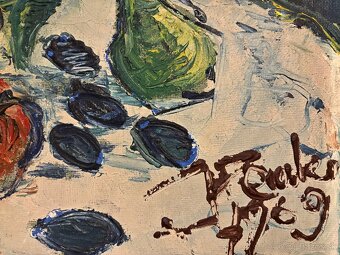 Obraz Jozef Demko 1969, olejomalba na doske 70x60cm - 2