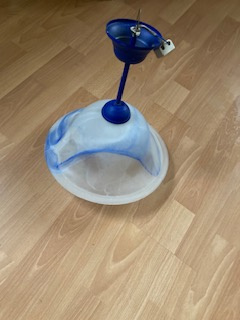 luster modrý - 2