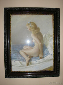 Predám starý obraz 76x61cm - 2