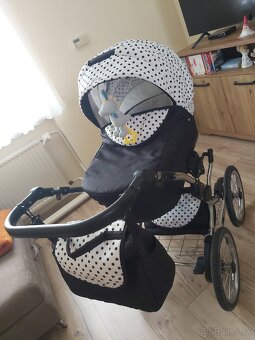 Trojkombinácia Baby Lux MARGATET BLACK DOTS - 2